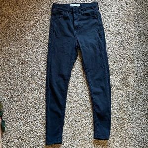 TOPSHOP || Jamie high-rise black jeans